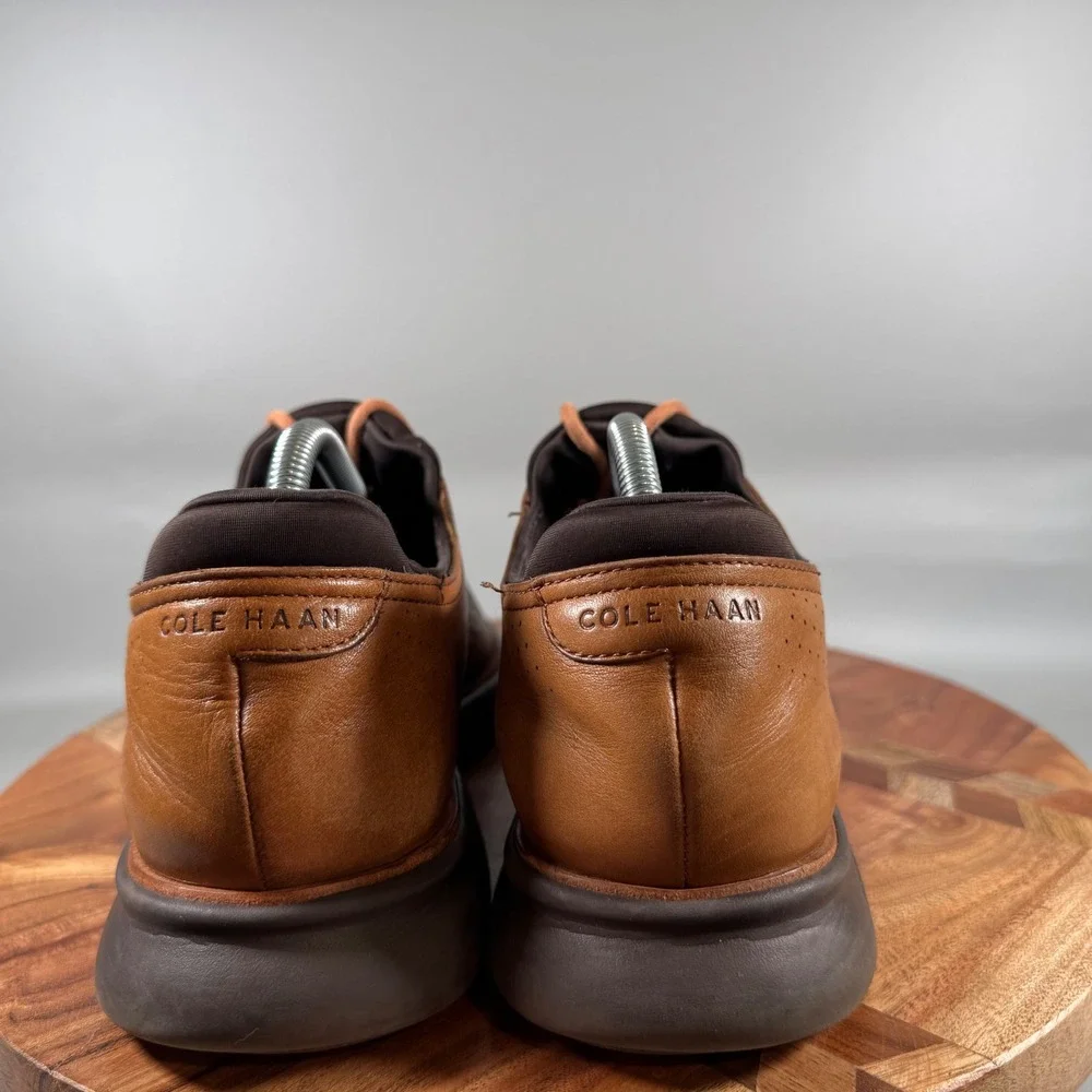 Cole Haan 2.ZEROGRAND Laser Wingtip Oxford Mens 9.5M British Tan Leather‎ C25351